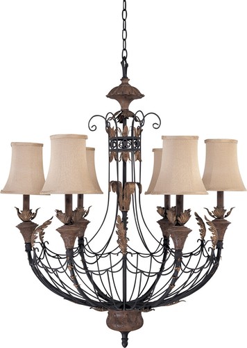 Gilded cage light chandelier - light,